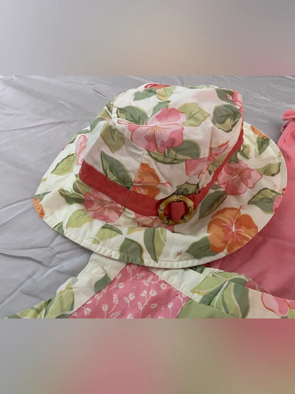 Gymboree Aloha Hawaii Vacation Tank Floral Patchwork Skirt Sun Hat 5 pcs outfits